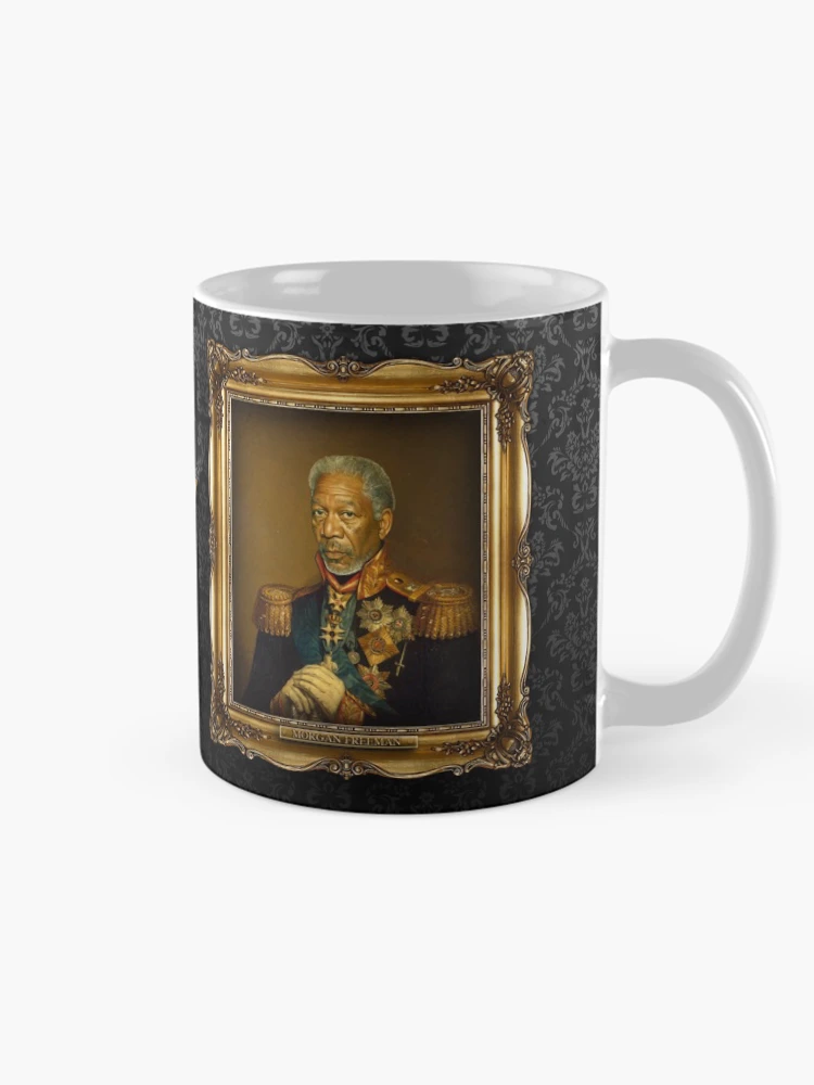Thumbnail 3 of 6, Coffee Mug, Morgan Freeman - replaceface designed and sold by replaceface.