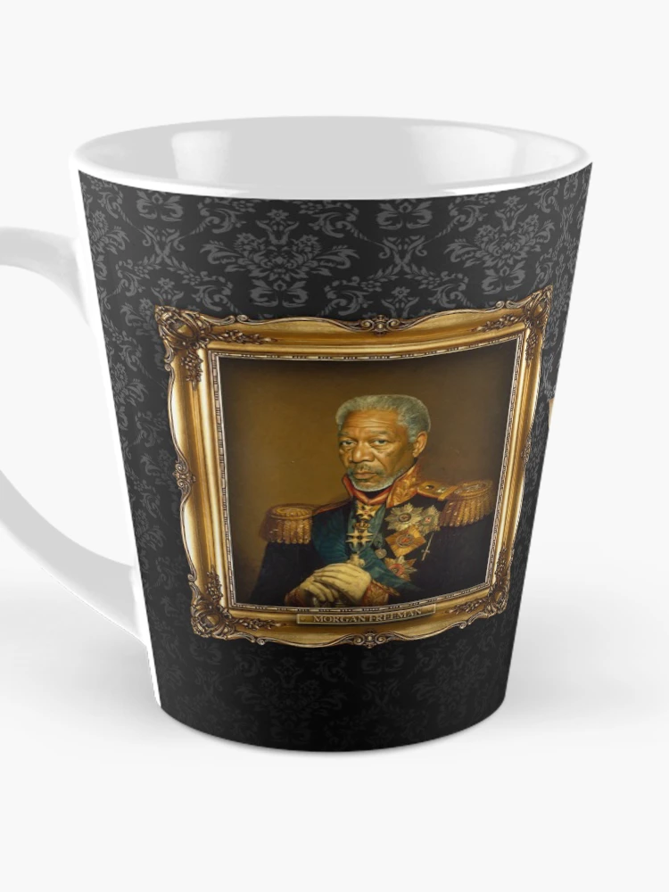 Thumbnail 3 of 4, Coffee Mug, Morgan Freeman - replaceface designed and sold by replaceface.