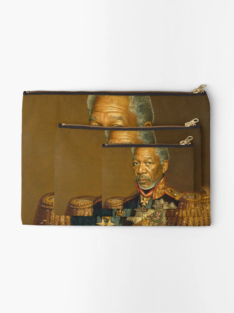 Thumbnail 2 of 4, Zipper Pouch, Morgan Freeman - replaceface designed and sold by replaceface.