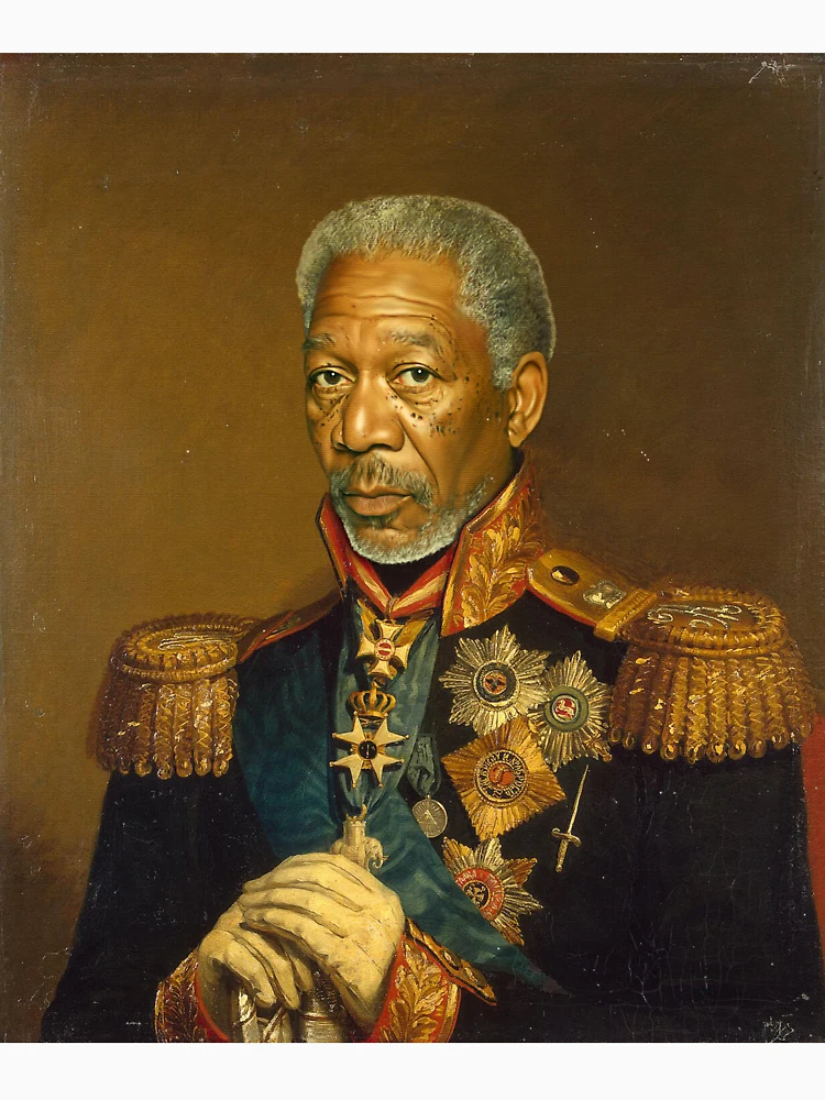 Thumbnail 4 of 4, Racerback Tank Top, Morgan Freeman - replaceface designed and sold by replaceface.
