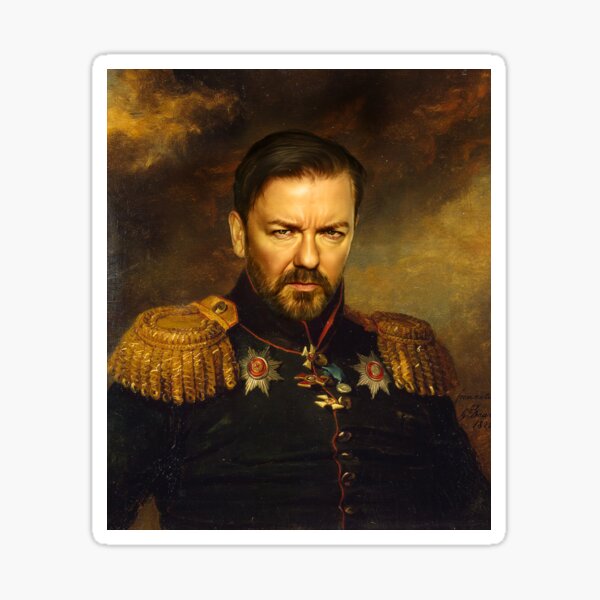 Ricky Gervais - replaceface Sticker