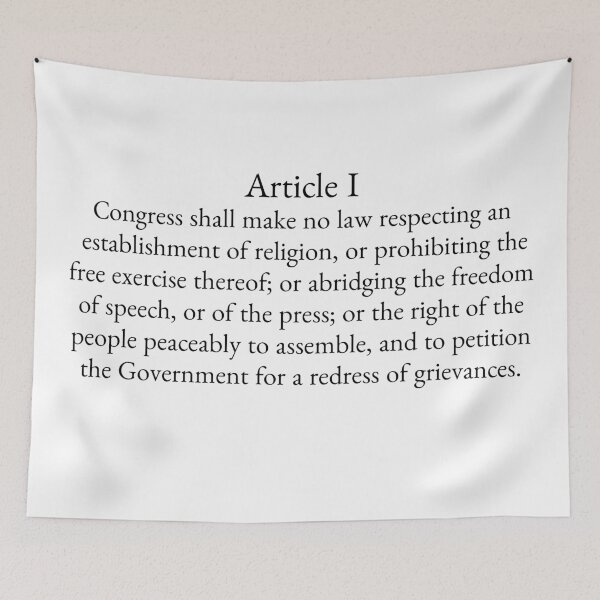 Item preview, Article I First Amendment designed and sold by AmericanArt.