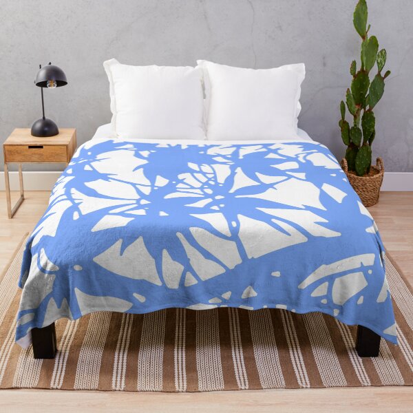 Item preview, pattern - leaves - winter blue designed and sold by He-Be.