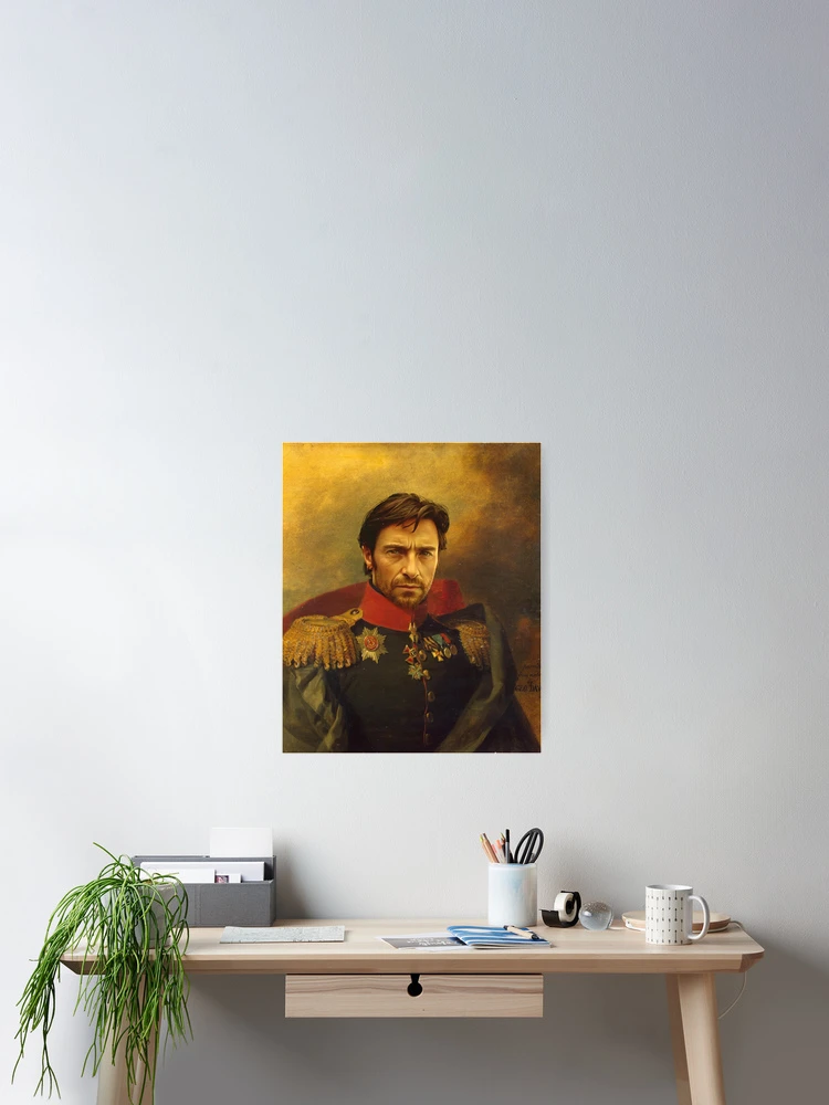 Thumbnail 2 of 3, Poster, Hugh Jackman - replaceface designed and sold by replaceface.