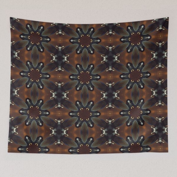 Item preview, Circular kaleidoscopic Mandarin Duck pattern designed and sold by derbyshireduck.