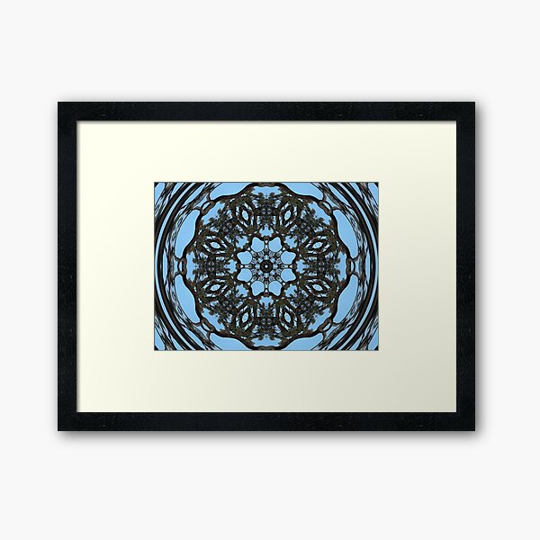 Item preview, Circular kaleidoscopic tree pattern  designed and sold by derbyshireduck.