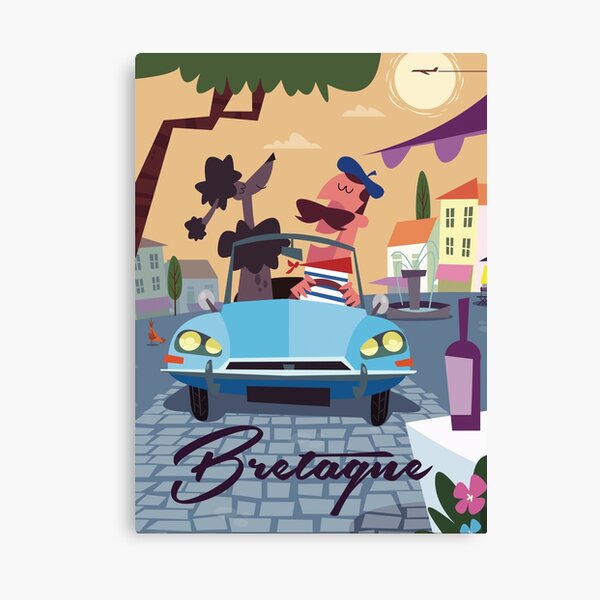 Bretagne poster Canvas Print