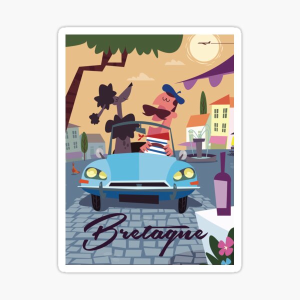 Affiche Bretagne Sticker