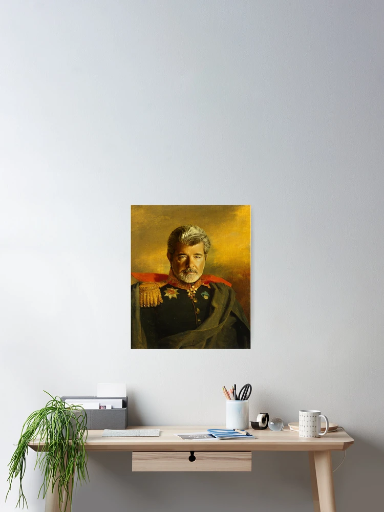 Aperçu 2 sur 3. Poster avec l'œuvre George Lucas - replaceface créée et vendue par replaceface.