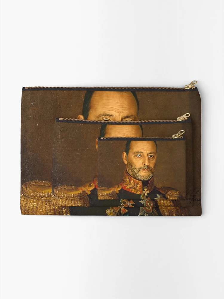 Thumbnail 2 of 4, Zipper Pouch, Jean Reno - replaceface designed and sold by replaceface.