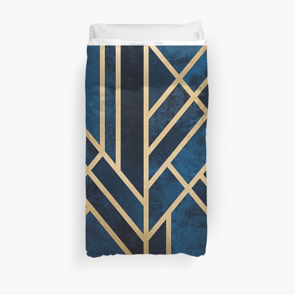 Art Deco Midnight Duvet Cover