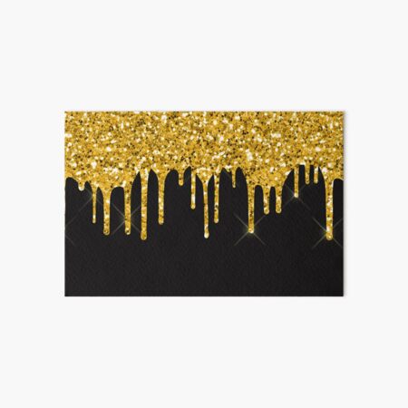 Gold Dripping Glitter Metallic Sparkle Luxury Any Age or 