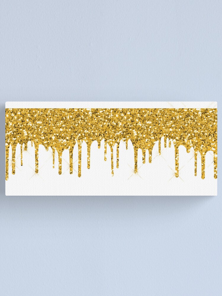 Gold Dripping Glitter Metallic Sparkle Luxury Any Age or 