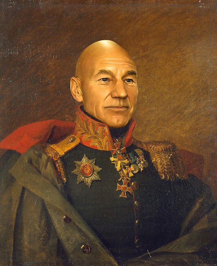 Sir Patrick Stewart OBE - replaceface | iPad Case & Skin