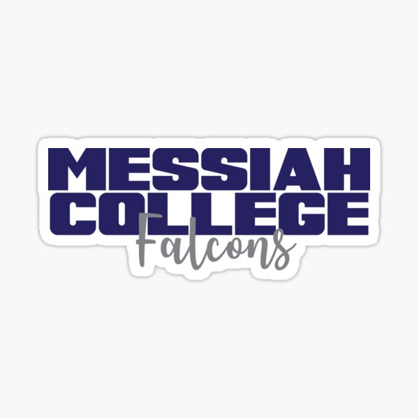 messiah college pixel script sticker Sticker for Sale by Rocky