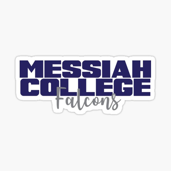 messiah college pixel script sticker Sticker for Sale by Rocky Holmes