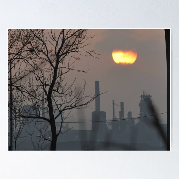 Artikelvorschau, End of the Day at the Steel Mill entworfen und verkauft von deb cole.