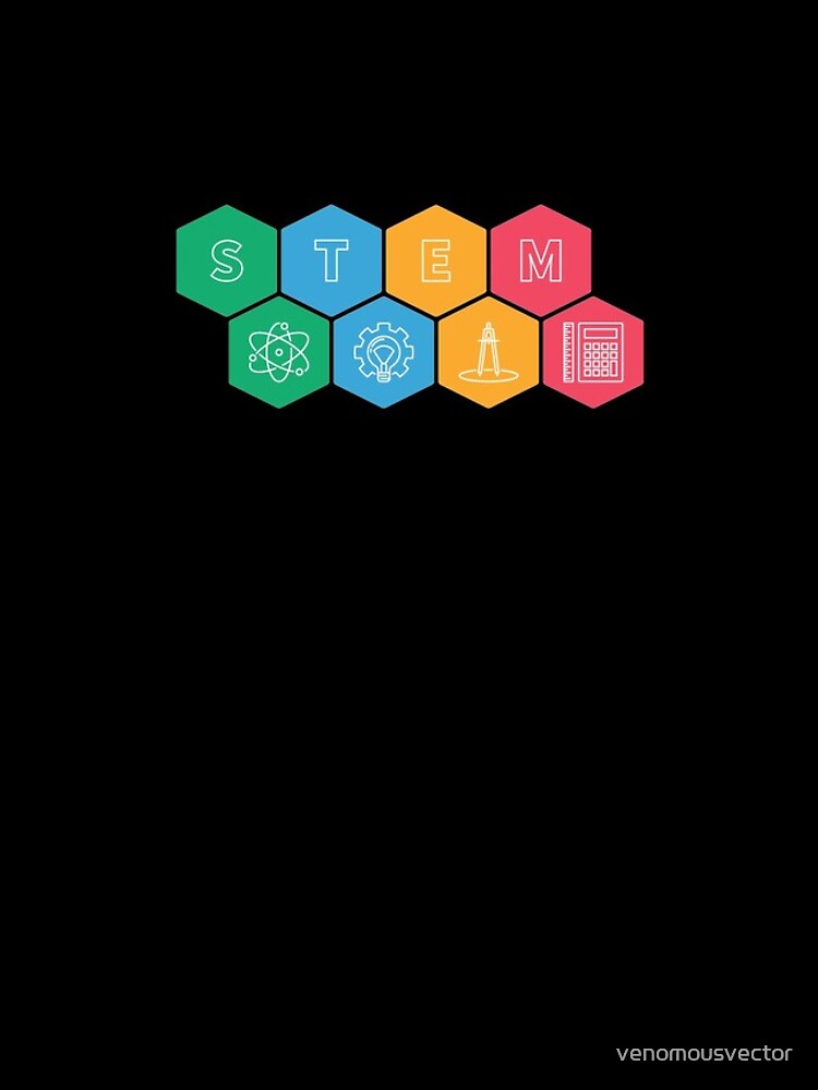Thumbnail 4 of 4, iPhone Case, Science, Technology, Engineering and Math STEM hexagonal design designed and sold by venomousvector.