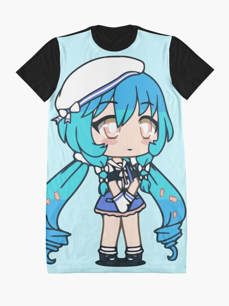 Gacha Life Mizumi vestido sem mangas para mulheres, roupas