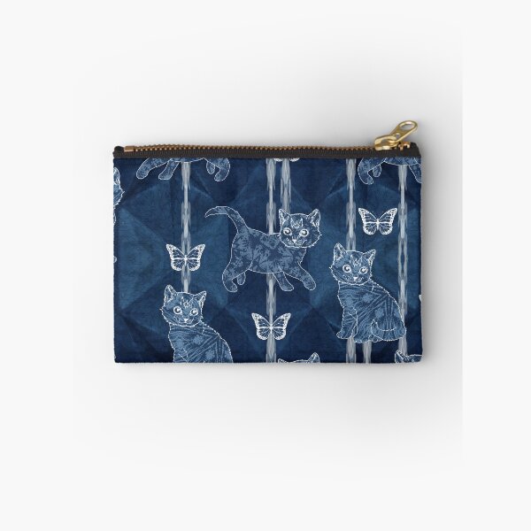 Item preview, Shibori cats and butterflyes designed and sold by Snaret.