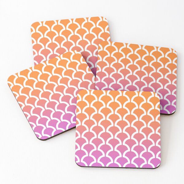 Item preview, Mushroom fan Pattern 463 Orange and Magenta designed and sold by tonymagnerart.