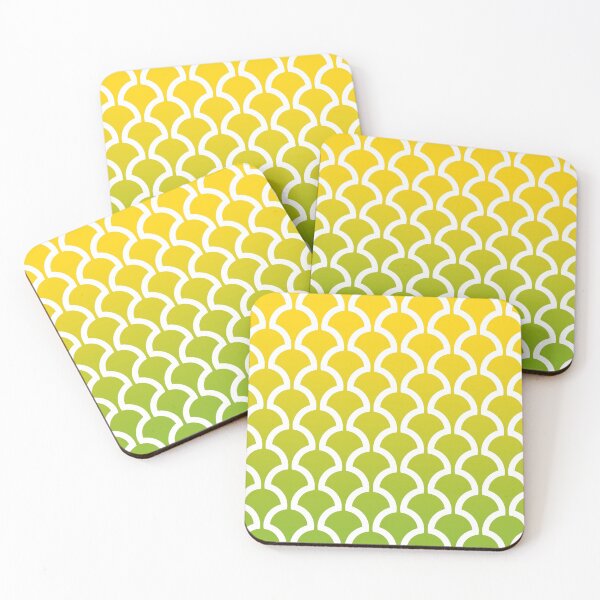 Item preview, Mushroom fan Pattern 464 Yellow and Green designed and sold by tonymagnerart.