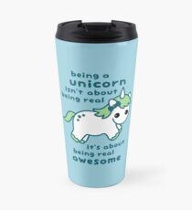 Taza de viaje Siendo un unicornio