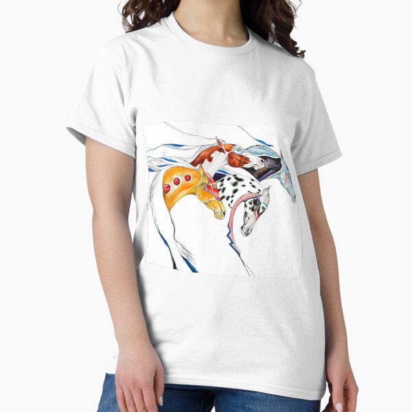 Vista previa del artículo con la obra «Caballos de guerra», diseñado y vendido por Jill Claire.