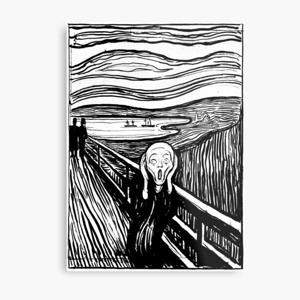 "Der Schrei, Edvard Munch" Metallbild von fourretout "Der Schrei, Edvard Munch" Metallbild von fourretout