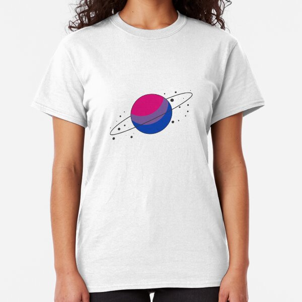 Bisexual Pride Planet Classic T-Shirt