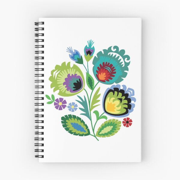 Item preview, Polish Folk Flowers Green designed and sold by Barbara Pixton.