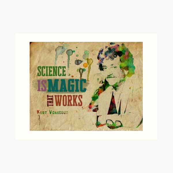 Science is Magic Watercolor Quote Art Print