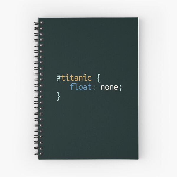 Item preview, CSS Programming Titanic Funny Gift designed and sold by talisman66.