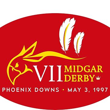 Artwork thumbnail, Sticker! Midgar Derby (Oval Version) by merimeaux