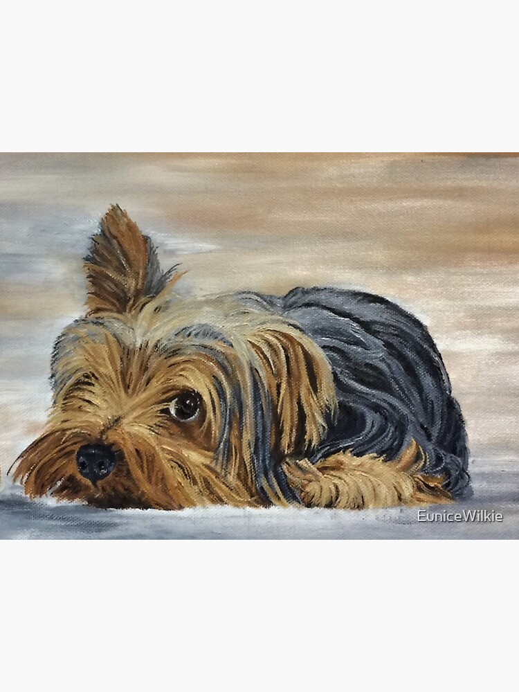 Thumbnail 2 of 2, Greeting Card, Yorkshire Terrier Appeal Greeting Card (Blank) designed and sold by EuniceWilkie.