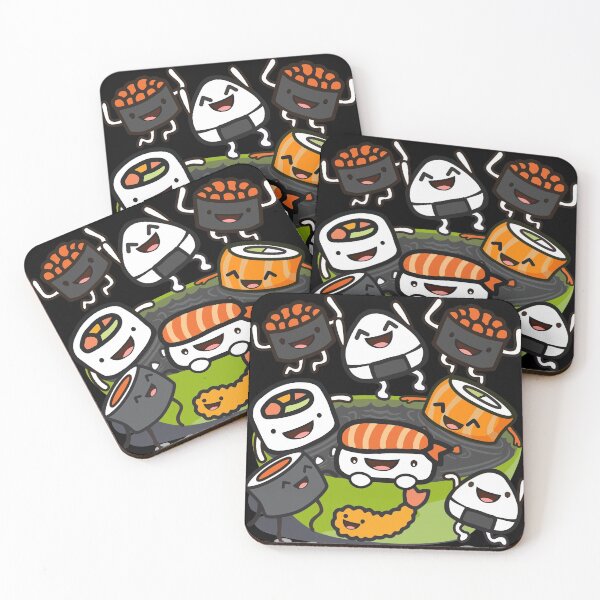 Item preview, Sushi Party (in Black) designed and sold by plushism.