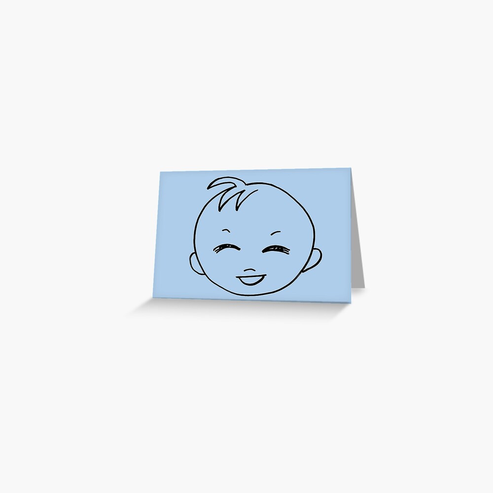 Baby Laugh Greeting Card (Blank) Greeting Card