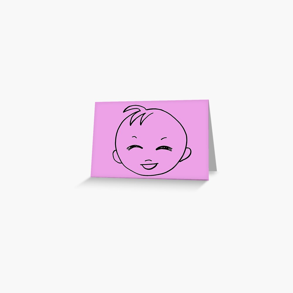 Baby Laugh Greeting Card (Blank) Greeting Card