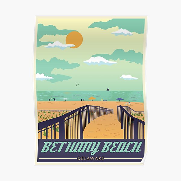 Bethany Beach Travel Poster Poster
