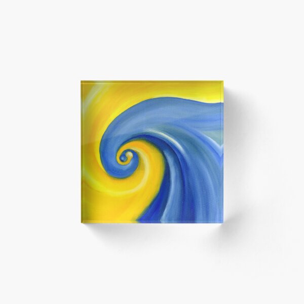 Two Drops in evolution - Stage II Acrylic Block