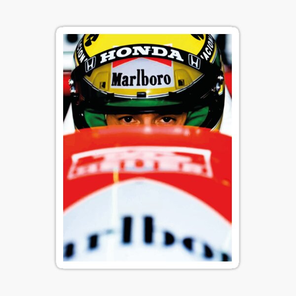 Ayrton Senna Stickers | Redbubble