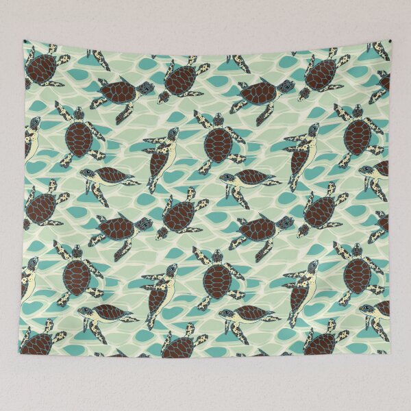 Item preview, Swimming Sea Turtle Hatchlings designed and sold by ArtfulFreddy.