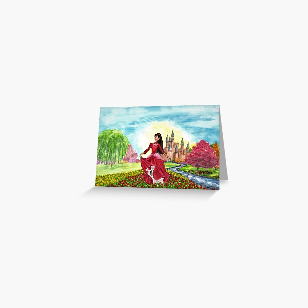 Princess Precious at Shining Palace Greeting Card (Blank) Greeting Card
