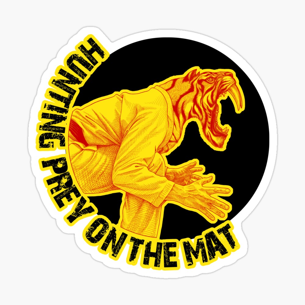 Hunting Prey On The Mat Jiu Jitsu Bjj Martial Arts Sticker By