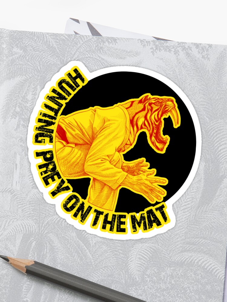 Hunting Prey On The Mat Jiu Jitsu Bjj Martial Arts Sticker By