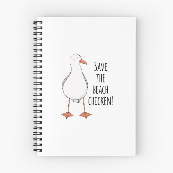 Item preview, Save The Beach Chicken! Funny Seagull T Shirt designed and sold by DreamyPanda.