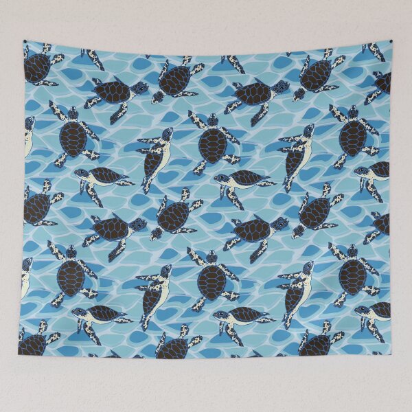 Item preview, Sea Turtle Hatchlings on True Blue designed and sold by ArtfulFreddy.