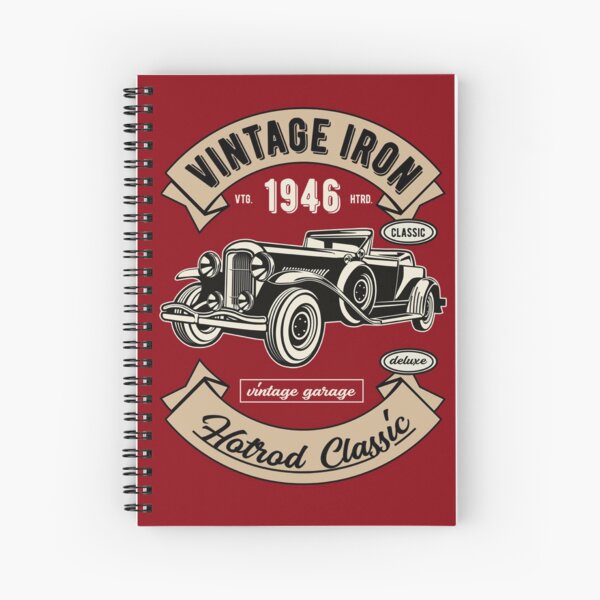 Vintage Deluxe Car Spiral Notebook