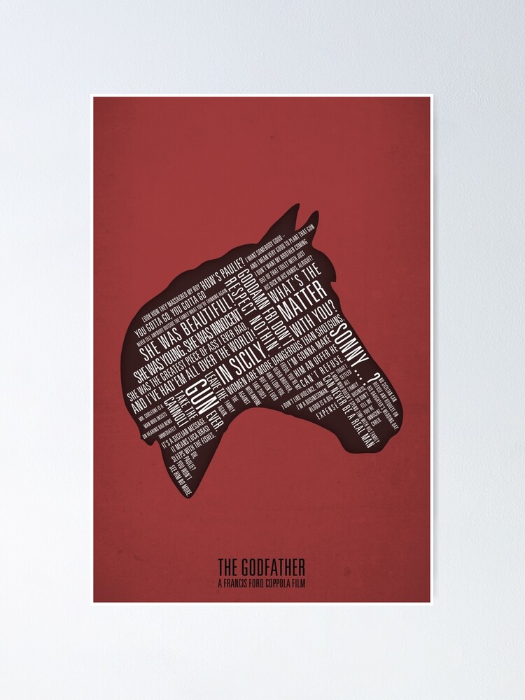 "Godfather Horses Head Quotes Print" Poster for Sale by smprintsuk