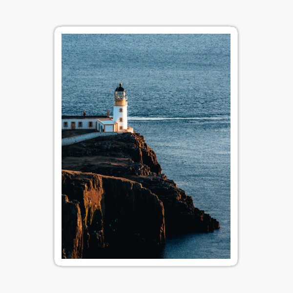 Neist Point Lighthouse on the Isle of Skye, Scotland Sticker